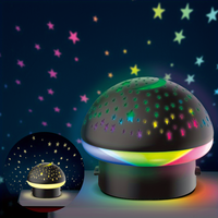 Projecteur champignon Décoration de chambre à coucher Veilleuse Ciel étoilé Projecteur clair de lune Noël Halloween Cadeau de Pâques