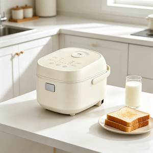 Cuisinière à <span class=keywords><strong>riz</strong></span> multifonctionnelle, puissance 800-1000W, grande capacité pour 2 à 6 <span class=keywords><strong>personnes</strong></span>, pot intérieur antiadhésif, couvercle en acier inoxydable - Product Image 3