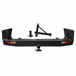 Paraurti Posteriore in Acciaio con Fori per Gancio di Traino per Mitsubishi Pajero / Montero <span class=keywords><strong>V60</strong></span> V70 V73 V77 - Installazione a Bullone - Product Image 1