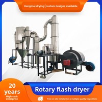 Sécheur instantané industriel personnalisé pour granulés, sécheur rotatif à flash pour pigments et graphène, 120W, garantie de 4 ans
