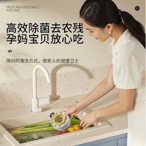 Vegetable Washer With Titanium Electrolysis Plate Portable Battery Powered Pesticide Removal For Fruits And Vegetables - Product Image 2