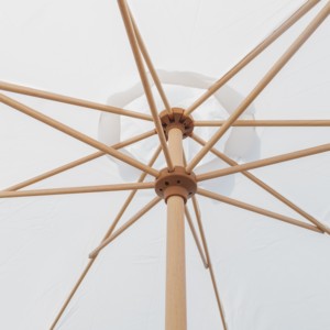 Parasol de plage moderne de luxe <span class=keywords><strong>2022</strong></span> avec cadre en aluminium imprimé bois, taille 2,7 m, pour mobilier d'extérieur - Product Image 4