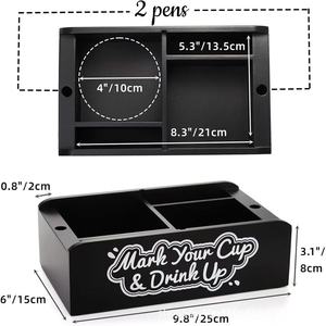 Boîte de rangement pour gobelets jetables avec porte-marqueurs et organisateur de couverts pour les fêtes - Product Image 3