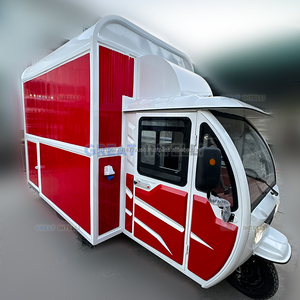 Nuevo producto móvil jugo café camión coche bandeja plegable mesa de comedor cocina Extractor comida Van Pizza con capucha - Product Image 5