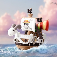 100% Officiel Pop Mart The Monster One Pieces Grand Line Series Vehicles Blind Box Figurine de collection Jouet 12 boîtes Poupées pour enfants
