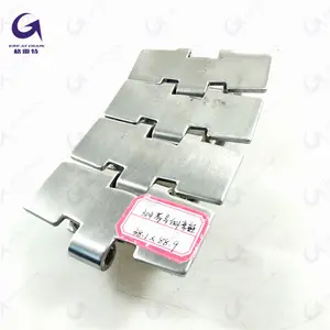 881TAB K350 Stainless steel sideflex turning Flat top chain for conveyor
