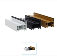Extrusion de PVC UPVC blanc/CUS étanche porte et fenêtre fabricants de profilés en plastique