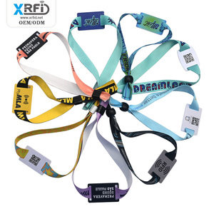 Pulseras de tela <span class=keywords><strong>Rfid</strong></span> de <span class=keywords><strong>Festival</strong></span> pasivo ajustable, pulsera inteligente <span class=keywords><strong>Rfid</strong></span> con etiqueta Nfc para eventos - Product Image 1