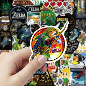 Vente en gros de 50 autocollants 3D en PVC The Legend of <span class=keywords><strong>Zelda</strong></span> pour téléphone, ordinateur portable, bagages - pour graffitis et cadeaux promotionnels - Product Image 5