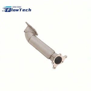 ท่อหน้าสแตนเลส T304 แบบตรงพร้อมแผ่นกันความร้อนสำหรับ Honda Civic Type R FL5 2.0T K20C1 – แบบยึดติดโดยตรง - Product Image 2