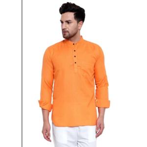 Kurta en coton de haute qualité pour hommes, confortable, design traditionnel, toute l'année, tenue formelle pour les fêtes, vente en gros sur une base régulière - Product Image 1