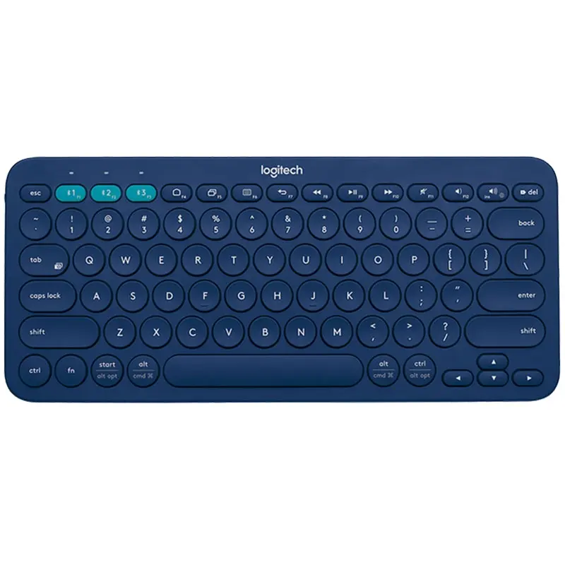 Logitech K380 멀티 장치 블루 치아 키보드, 흐름 크로스 컴퓨터 제어 및 쉬운 스위치 최대 3 장치