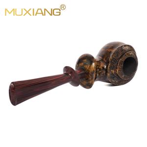 ท่อยาสูบจีนแกะสลักด้วยมือมีสไตล์ไปป์พร้อมปากสีแดงผลิตจากรากหญ้าอิตาลี - Product Image 4