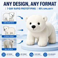 Pabrik Boneka Beruang Kutub Pesanan Grosir Langsung dari Pabrik Produsen Boneka Desain Kustom Logo Kustom Grosir Hewan Boneka