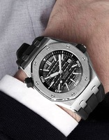 Montre mécanique entièrement automatique pour homme avec aiguilles lumineuses, boîtier en acier inoxydable, bracelet en cuir de 22 mm, verre résistant à l'eau 3BAR, 42 mm