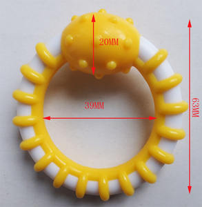 फैक्टरी गर्म बेच Babys खिलौने प्लास्टिक के छल्ले कस्टम मुद्रित प्लास्टिक Buckles Babys खिलौने सामान - Product Image 4