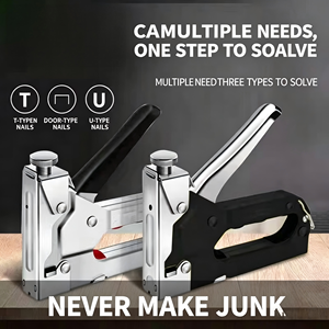 Agrafeuse manuelle 3 en 1, 4-14 mm, force réglable, pour rembourrage, travail du bois, carreaux de plafond - Product Image 3