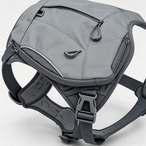 Mochila para Perro con Diseño Reflectante de Malla Cuadrada para Senderismo, Camping y Viajes - Product Image 5