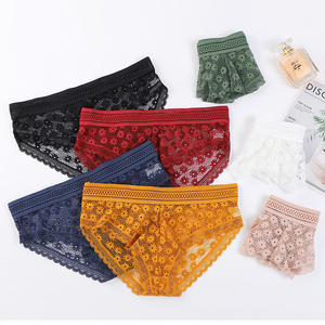 Bán Buôn Phụ Nữ Phong Cách Một Kích Thước Trong Suốt Sexy Thoải Mái Pushup Tam Giác Áo Ngực Không Dây Và Panty Lưới Ren Bông Áo Ngực & Ngắn <span class=keywords><strong>S</strong></span> - Product Image 6