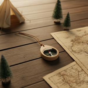 Brújula de <span class=keywords><strong>Madera</strong></span> Educativa para Niños, Juguete Científico Experimental - Product Image 2