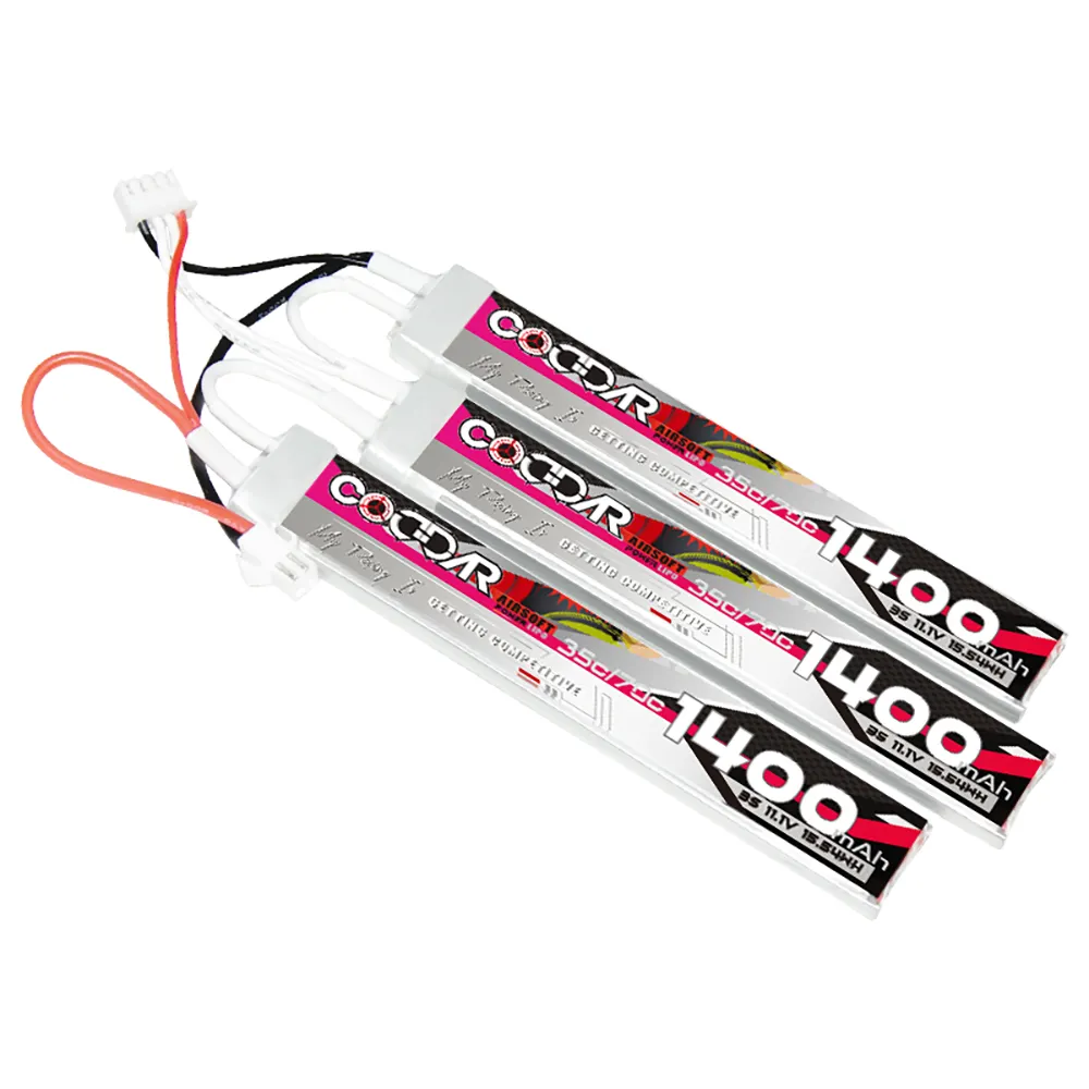 CODDAR ปืนอัดลมแบบนิ่ม3S 1400MAH 11.1V 35C SM,ปืนยิงกระสุนแบบนิ่มสำหรับล่าสัตว์ RC LiPo แบตเตอรี่ปล่อยออกมาสูงเซลล์ทรงพลัง