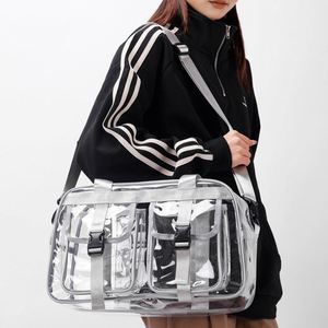 Customized Fashion Transparent PVC <b>Medium</b> Multi Layer Travel Storage <b>Bag</b> - Product Image 2