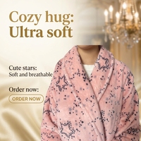 Robe de chambre en polaire thermique respirante pour femme, col rabattu, douce et moelleuse, taille élastique corail, pyjama d'automne/hiver