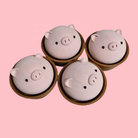 Porte-clés anti-stress en forme de petit cochon mignon imprimé en 3D, best-seller, interrupteur de clavier de dessin animé amusant à presser