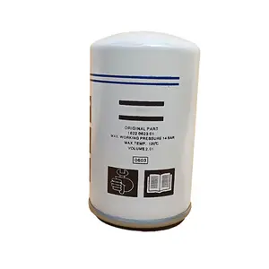 Piezas de compresor de aire de tornillo Atlas Copco de repuesto de alta eficiencia elemento de filtro de aceite refrigerante 1622062301
