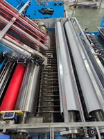 Feuille automatique à grande vitesse de machine de stratification de plastifieuse de flûte de 5ply 160 m/min à feuille à la machine de stratification de feuille