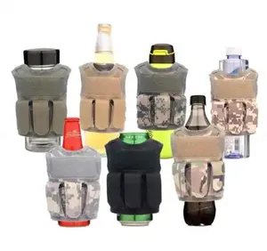 Tactische Hoes Mini Molle Bier Vest Persoonlijke Fles Verstelbare Schouderriem Fleshouder