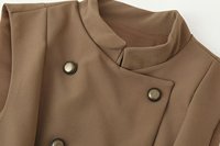 TAOP&ZA Élégant et Stylé Nouvelle Collection Automne 2026 : Gilet sans Manches à Col Montant et Volants Style Rétro Chinois pour Femme