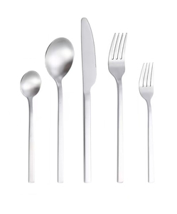 Sang trọng 18/10 thép không gỉ thiết lập dao kéo 5-mảnh đặt thiết lập cho hộ gia đình & món quà cưới - Product Image 3