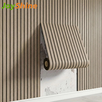JoyShine Factory Papier Peint Adhésif Personnalisé à Rayures 3D et Motifs Écossais, Revêtement Mural Auto-Adhésif pour Salle de Bain, Chambre et Salon
