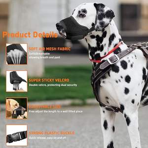 개 총구 소형/중형/대형 개를 위한 부드러운 통기성 나일론 조정 가능한 마실 수 있는 5 가지 크기 - Product Image 3