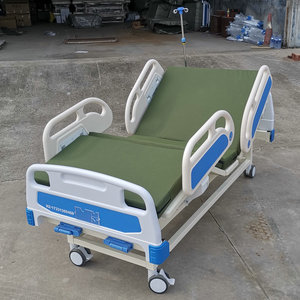 Wholesale hospital beds, nursing home beds, manual single/double crank nursing beds, ABS beds, ABS guardrails - Product Image 1
