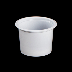 Đường kính tùy chỉnh phi 62mm dùng một lần <span class=keywords><strong>PP</strong></span> trắng đáy phẳng ly nhựa cho sữa chua bánh pudding nếm bao bì thực phẩm ly - Product Image 1