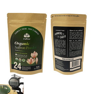 Sinh thái thân thiện tùy chỉnh in Ziplock giấy kraft đứng lên túi bao bì túi cho hạt điều với cửa sổ - Product Image 1