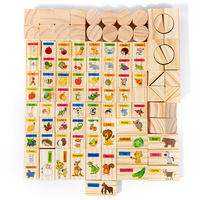 Juguetes Montessori para Educación Infantil, Bloques de Madera de Colores para Construir el Desarrollo Cognitivo de Números y Letras