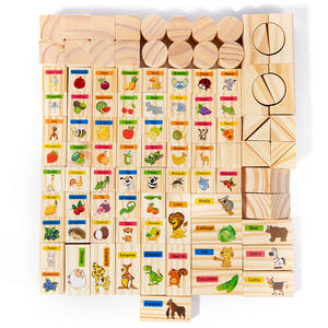 Jouets Montessori pour l'éducation <span class=keywords><strong>de</strong></span> la petite <span class=keywords><strong>enfance</strong></span>, blocs <span class=keywords><strong>de</strong></span> bois colorés pour construire des chiffres et des lettres <span class=keywords><strong>de</strong></span> développement cognitif - Product Image 4
