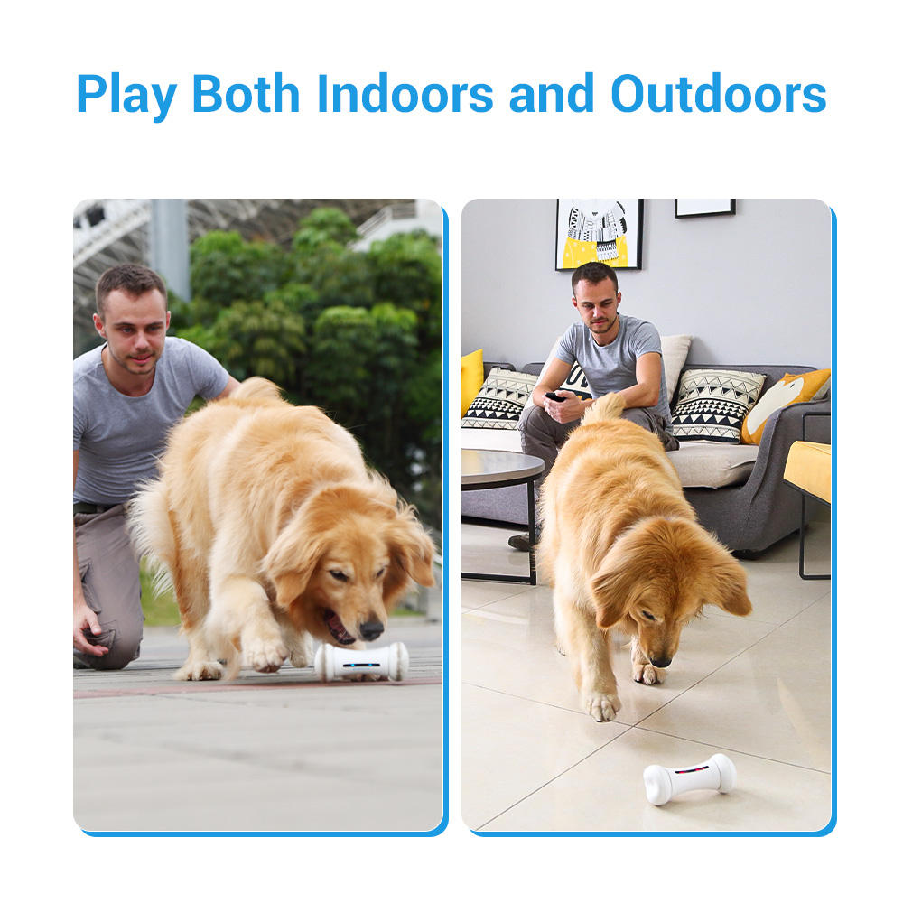 2025 New Arrival AI Robot Agility Toy for Dogs Battery Operated Modern Fashion Style Hot Sale Dog Logo Bone Shape Plush Made PC