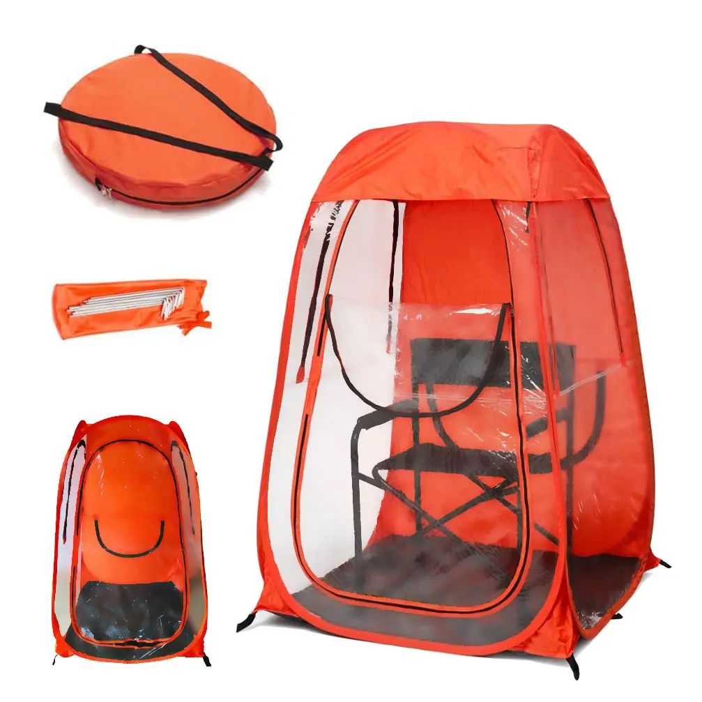 1 kişi barınak tek sandalye odası kamp sırt çantası soğuk hava anında Pop Up taşınabilir açık spor çadırı