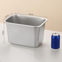 LIYUNDA Vente d'usine 201 Taille complète Rectangle en acier inoxydable 32*22 Métal Contenant alimentaire Plateau de service profond pour hôtel