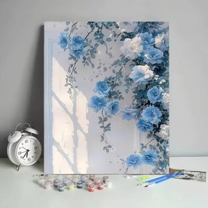 Kit de peinture par numéros DIY style moderne sur toile avec numéros imprimés, sujets : nature morte - Product Image 5