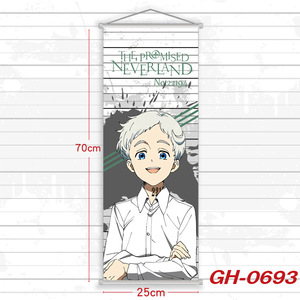 Venta al por mayor personalizado Popular dibujos animados <span class=keywords><strong>Anime</strong></span> Scroll Posters The Promised <span class=keywords><strong>Neverland</strong></span> Pictures Poster decoración de la pared - Product Image 6