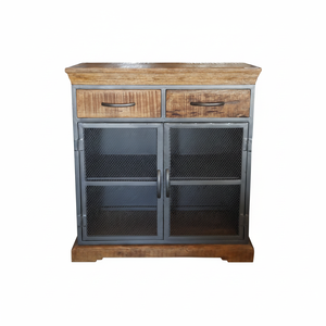 Industrial Style Solid Wood and Metal Crafts Living Room <b>Cabinets</b> Home Decor Wardrobes Furniture - Product Image 2