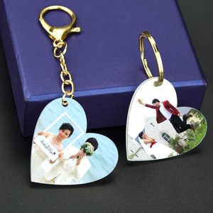 60 gói 2 inch Acrylic tim Keychain khoảng trống Acrylic trái tim đĩa với Lỗ 1/8 inch dày cho DIY Keychain - Product Image 6