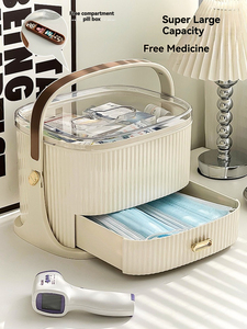 Botiquín Familiar YHYP de Gran Capacidad, Caja de Almacenamiento de Medicamentos, Elegante Kit Médico para el Hogar, Primeros Auxilios para Niños - Product Image 3