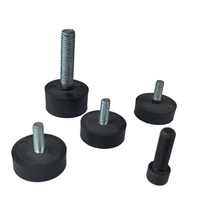 Accessoires de meubles personnalisés ODM OEM, pieds de chaise, de table et de canapé, pieds de nivellement en caoutchouc, vis filetées
