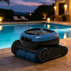 Robot Limpiador <span class=keywords><strong>de</strong></span> <span class=keywords><strong>Piscinas</strong></span> Inalámbrico Portátil con Potente Succión, Batería <span class=keywords><strong>de</strong></span> Litio Recargable, Barredora <span class=keywords><strong>de</strong></span> <span class=keywords><strong>Piscinas</strong></span> <span class=keywords><strong>de</strong></span> PVC/ABS/Plástico - Product Image 1